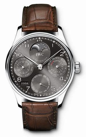 IWC Portuguese Perpetual Calendar 5022 White Gold / Ardoise • 